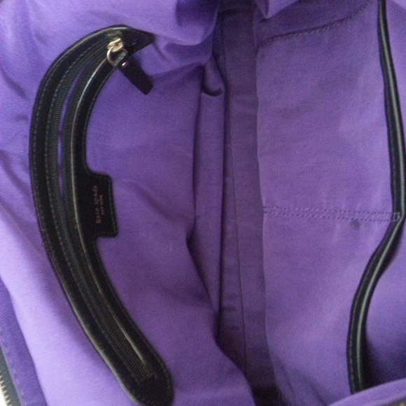 Kate Spade black quilted handbag/tote - 19.5" x 13 - Picture 5 of 6